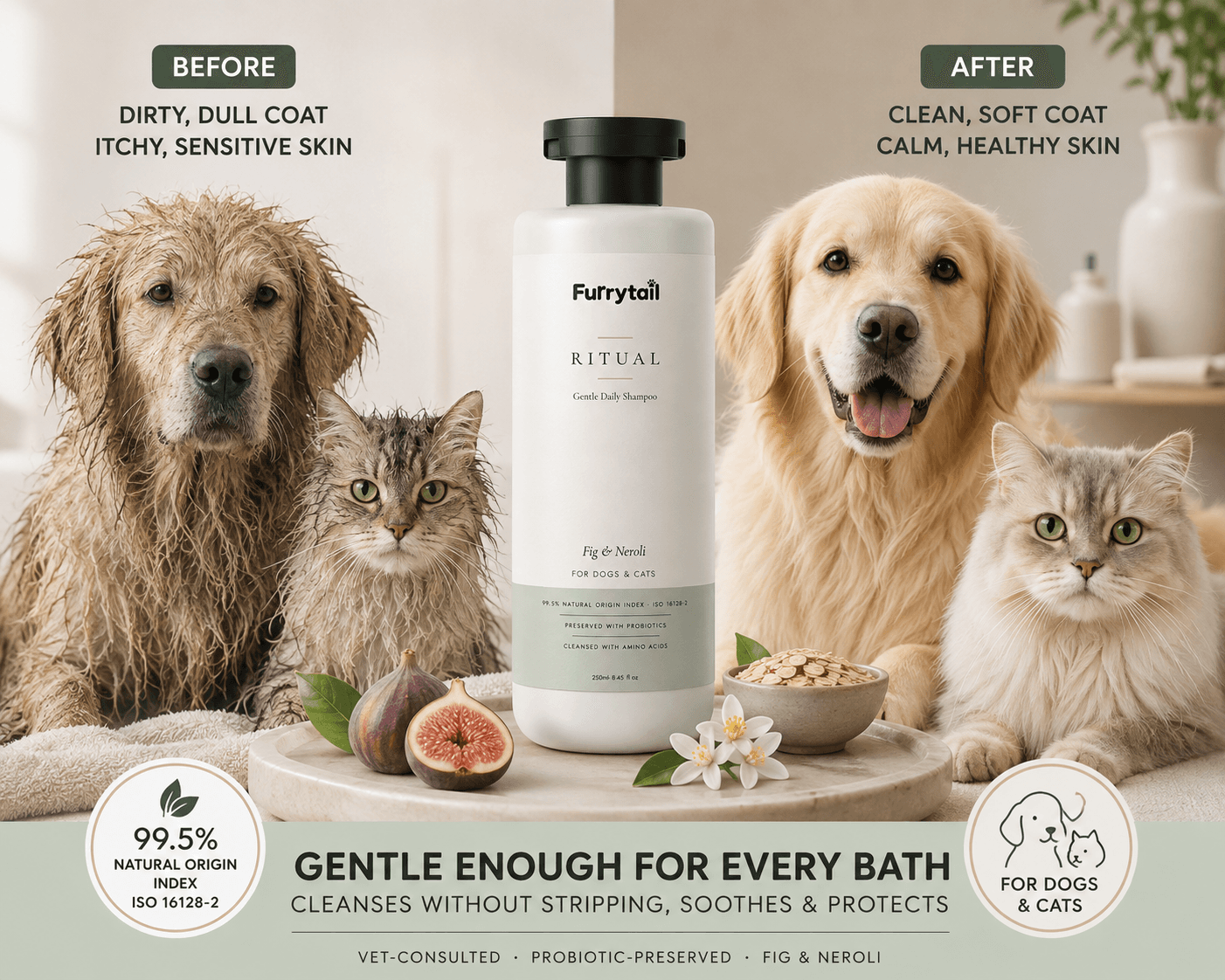 Gentle Daily Shampoo – Fig & Neroli by Furrytail – photo 7 of 8